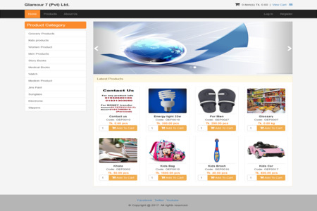 Glamour 07 eCommerce Website